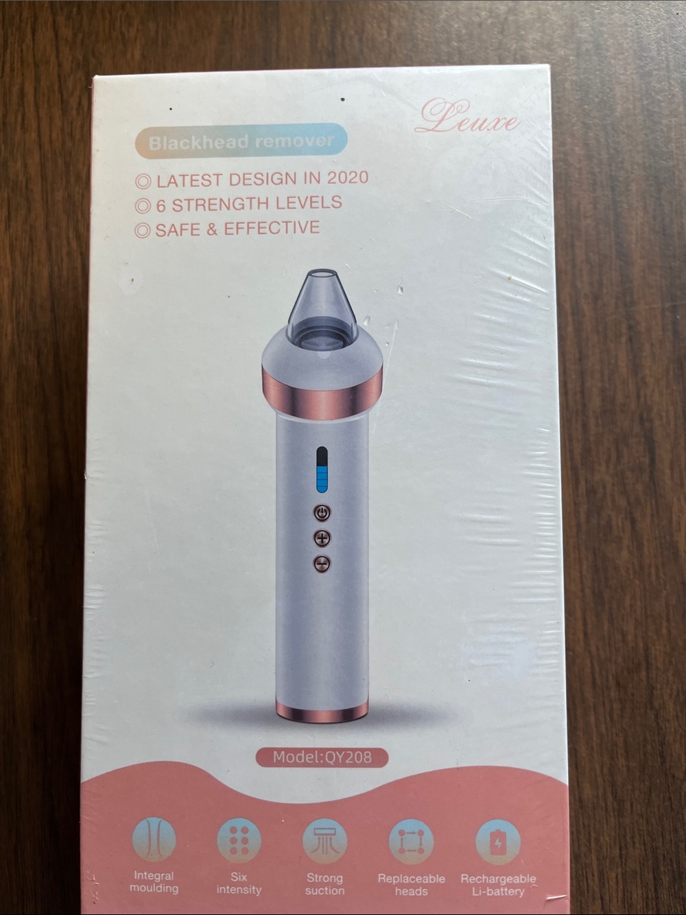 Luxe Blackhead Remover - White with Rose Gold